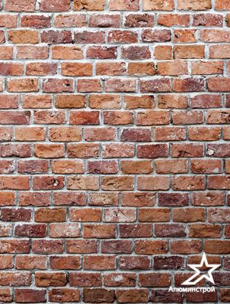 Панель композитная с УФ-печатью AF 406 Кирпич старый Алюминстрой Голд Стар